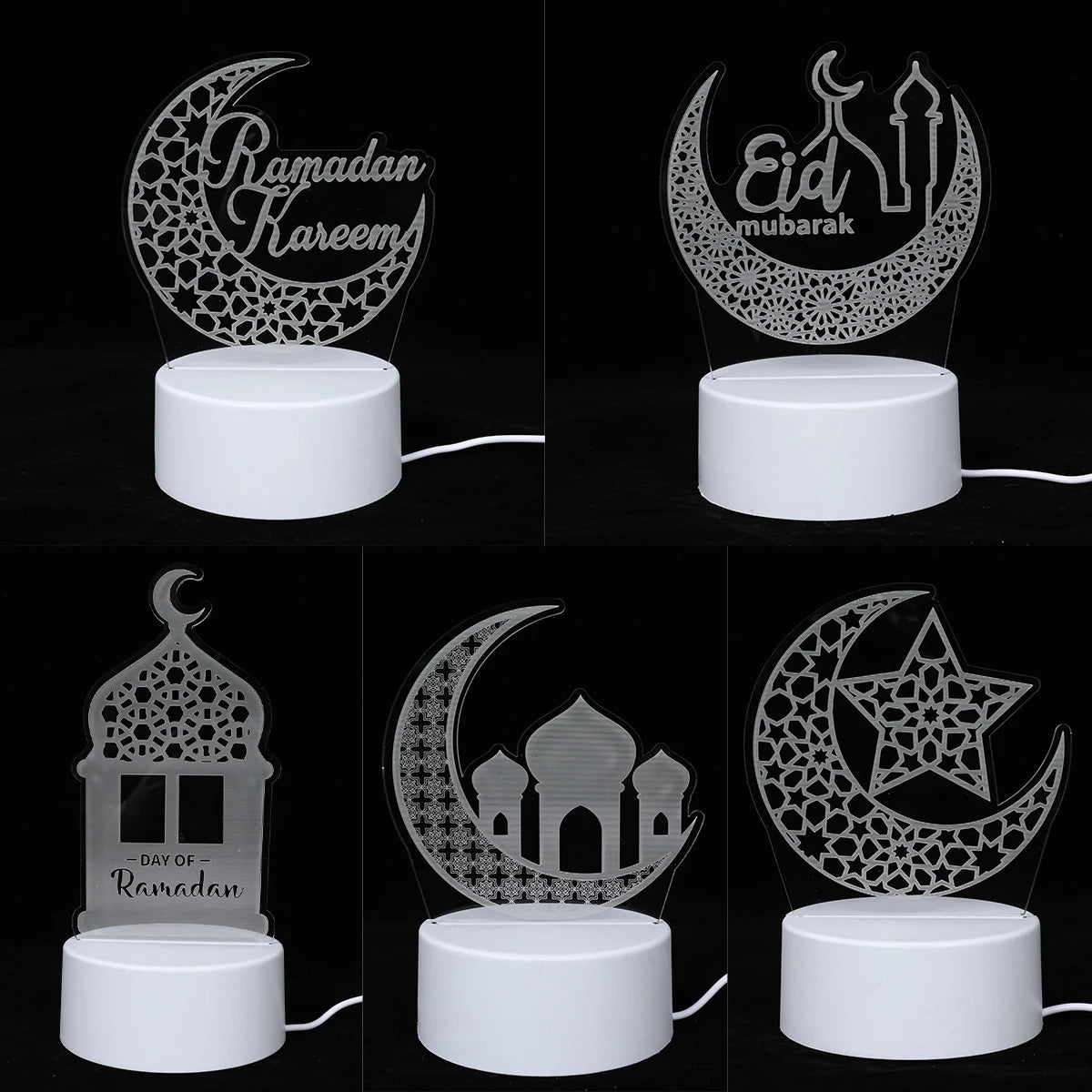 id Mubarak 3D LED Lamp – Ramadan Night Light