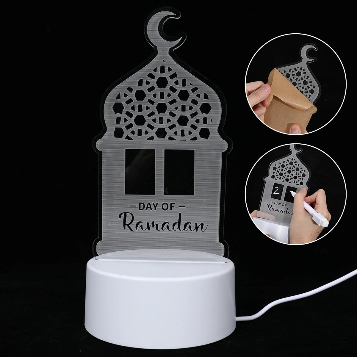 id Mubarak 3D LED Lamp – Ramadan Night Light