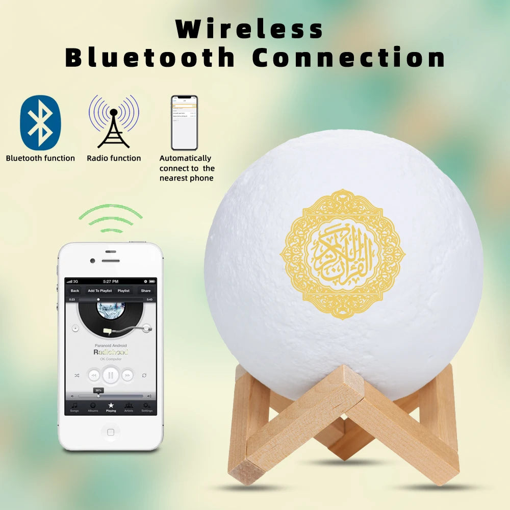 Muslim Night Light Quran Bluetooth Speaker